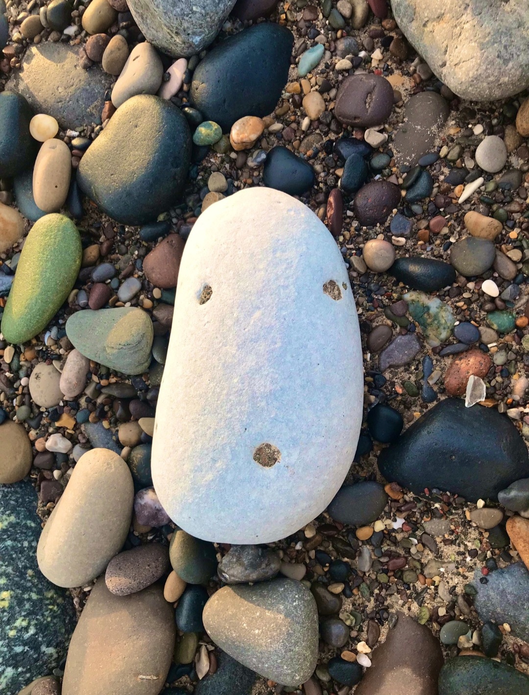 face pebble