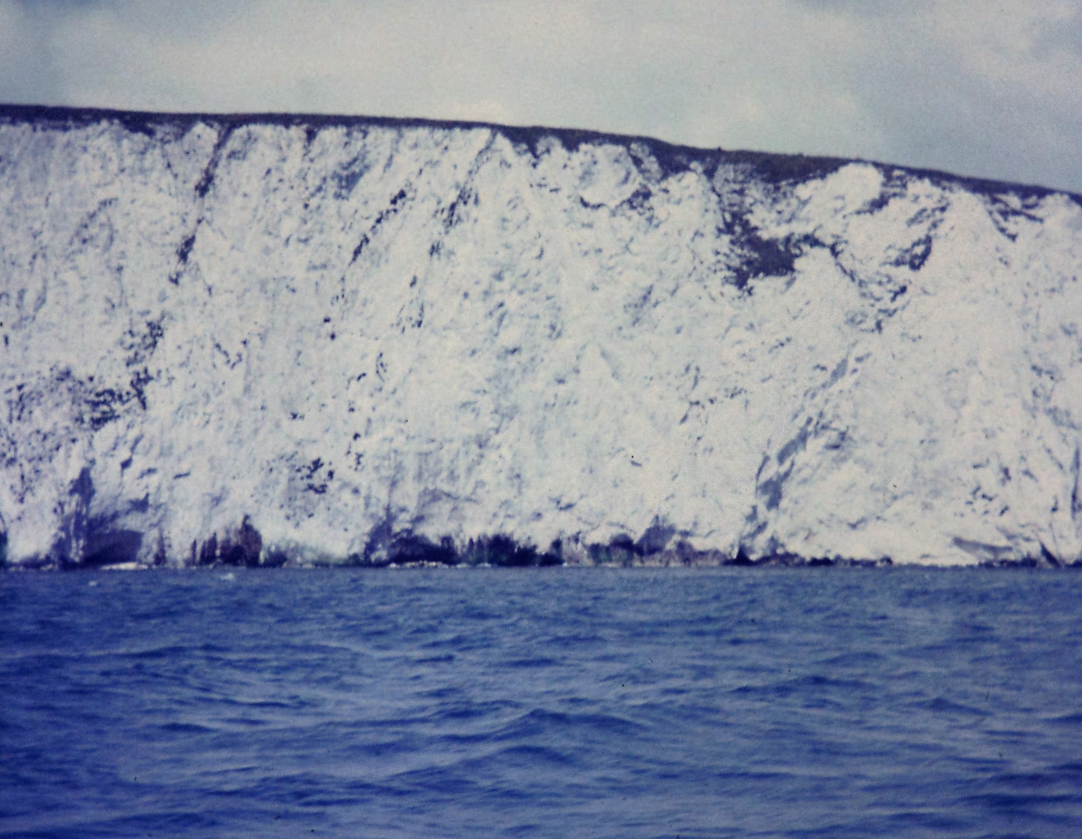1972. Dorset2. Swanage. Ballard Cliff. White Chalk Subgp. Ballard Down Fault