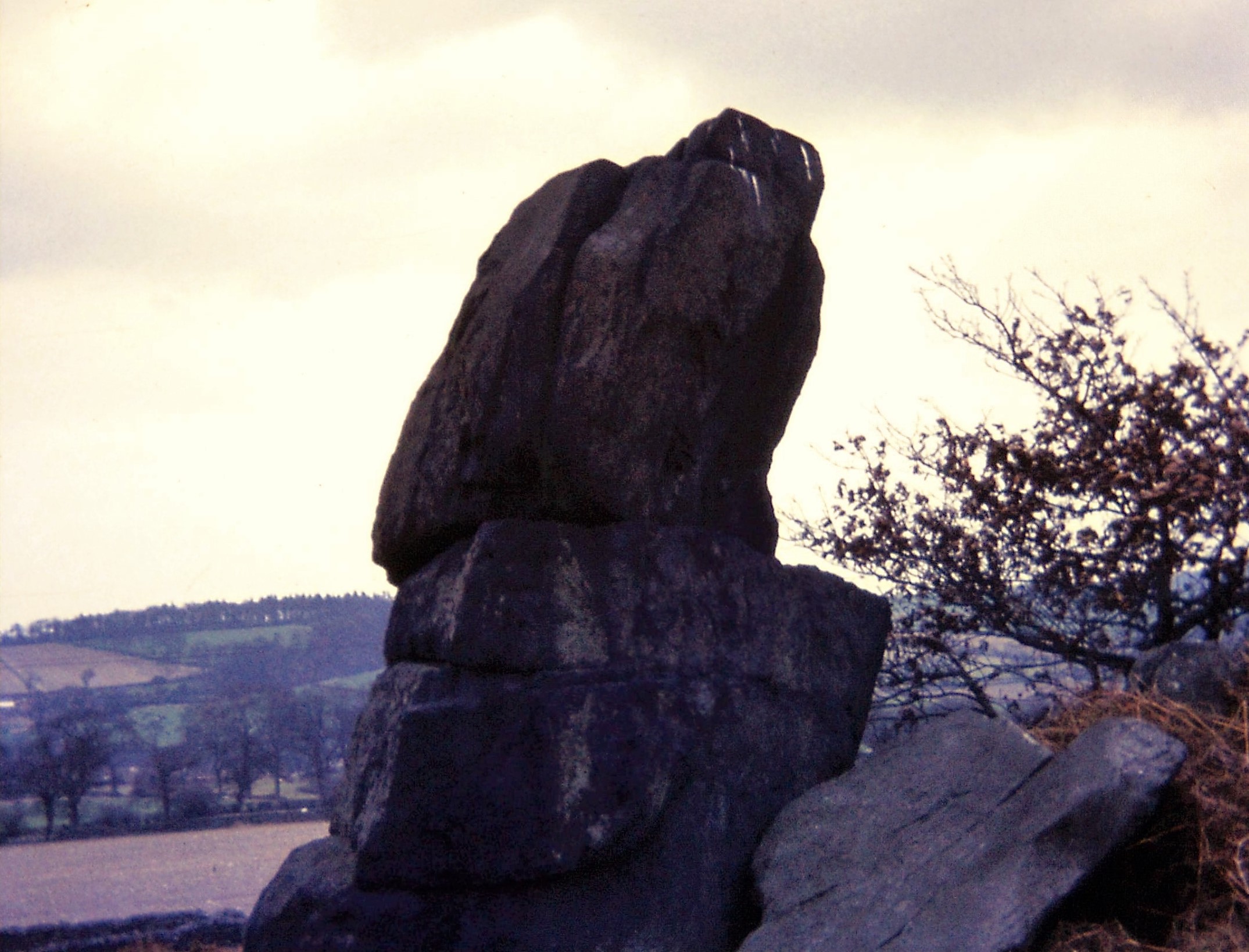 1976.04 Charnwood Forest4. Hanging Rocks. Charnwood Lodge Fm. 'Felsitic agglomerate'