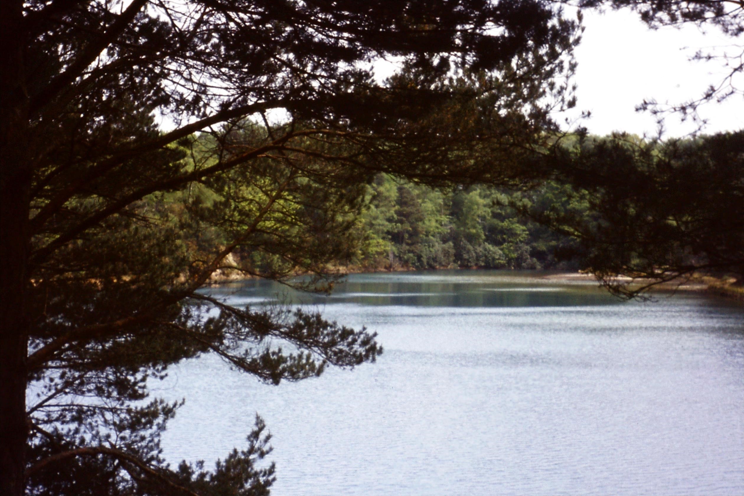 1979 Dorset. Blue Pool near Swanage (former clay pit)